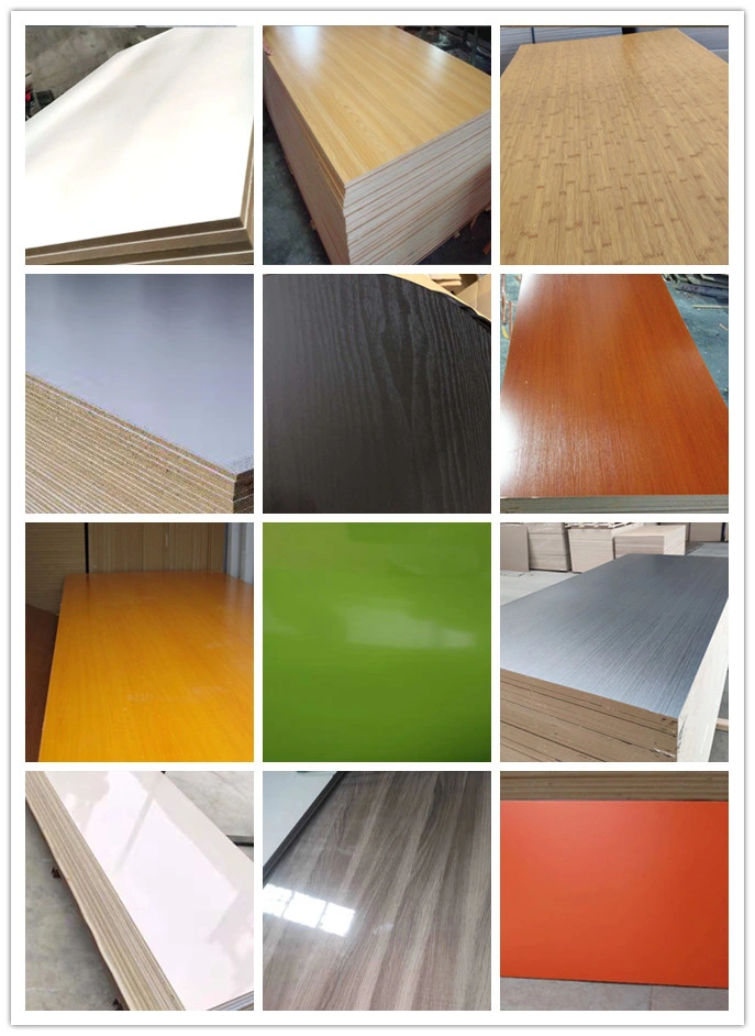 Medium Fiber Board / High Gloss UV Painted MDF Solid Color Laminated MDF for Furniture