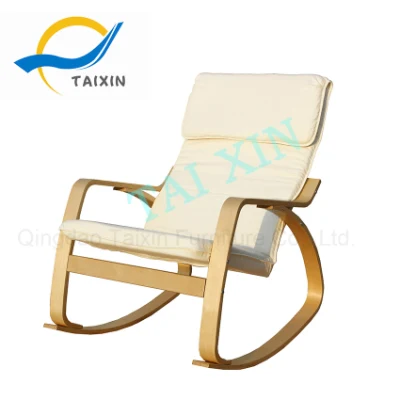 Chaise à bascule en bois Comfort Bend de style Modren